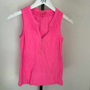 Lilly Pulitzer Hot Pink Essie Tank Top
